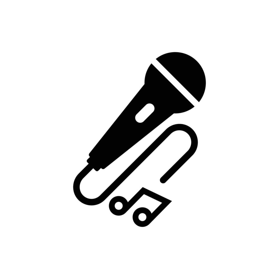 plantilla de diseño de icono de karaoke vector