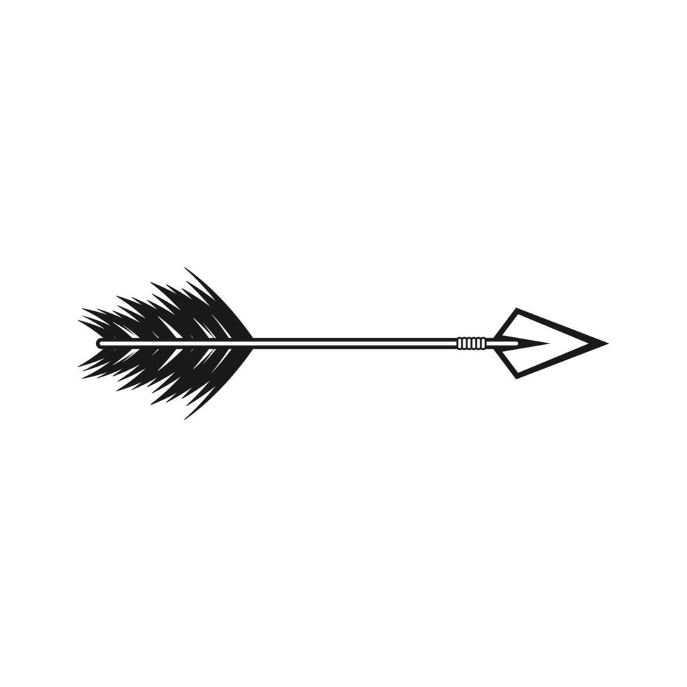 tribal arrow graphic design vector