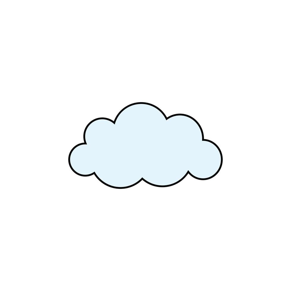 vector de diseño de imágenes prediseñadas de nube