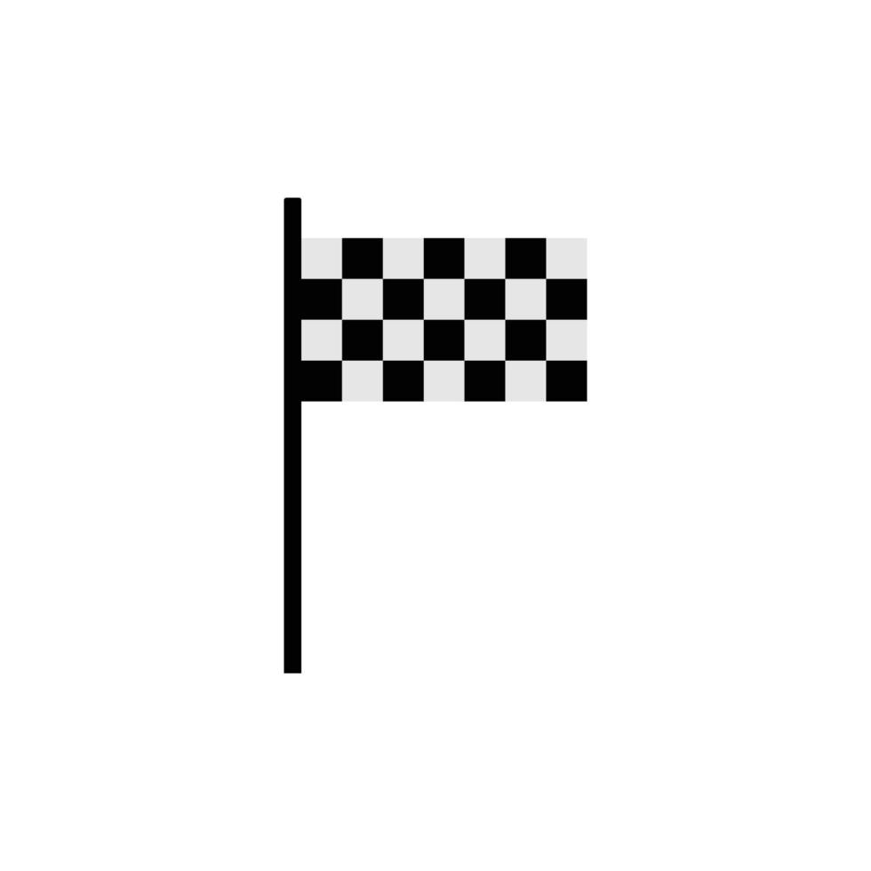 plantilla de diseño de icono de banderas de carreras vector