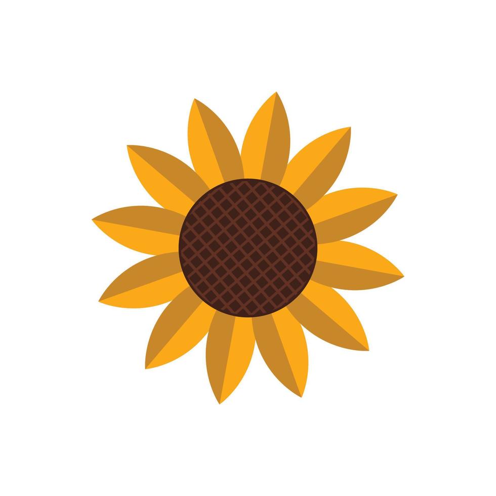 sunflower logo icon design template vector