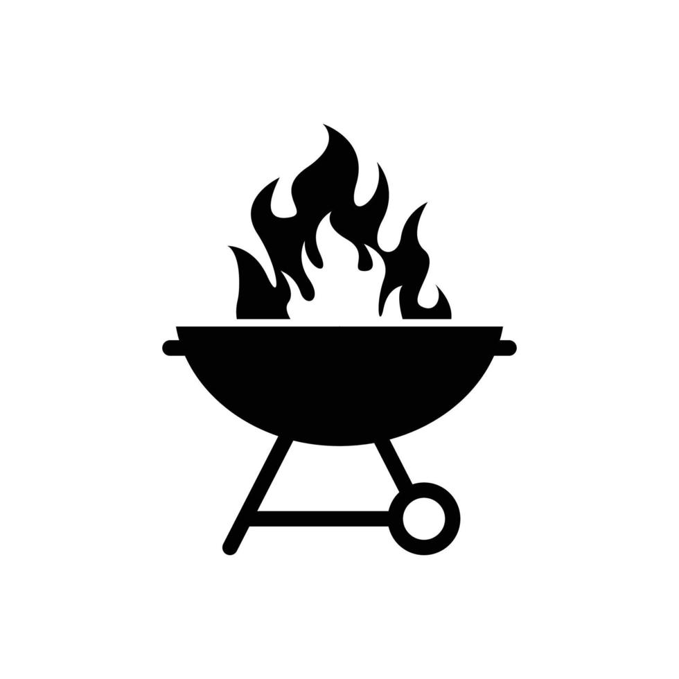 vector de plantilla de diseño de icono de barbacoa