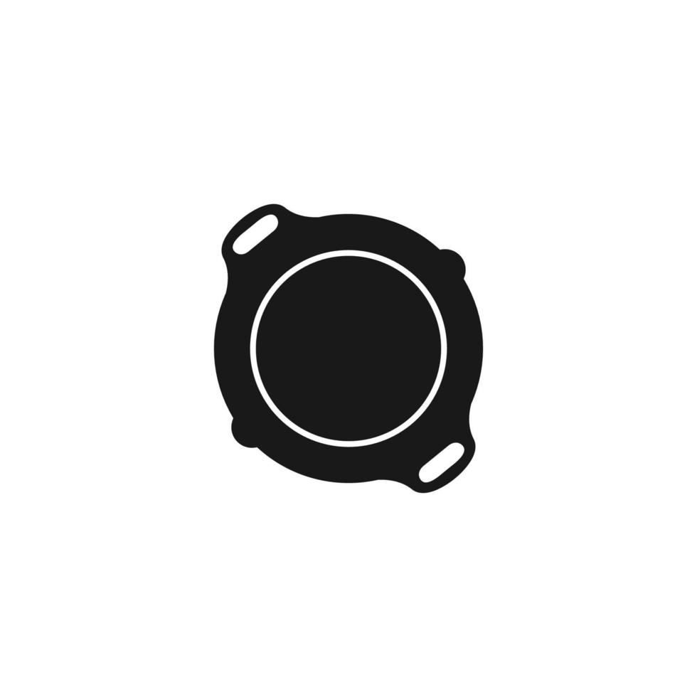 vector de plantilla de diseño de icono de logotipo de sartén