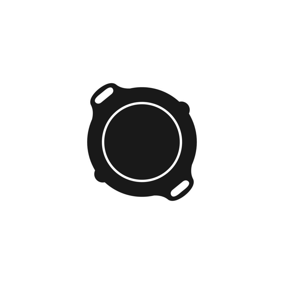 frying pan logo icon design template vector
