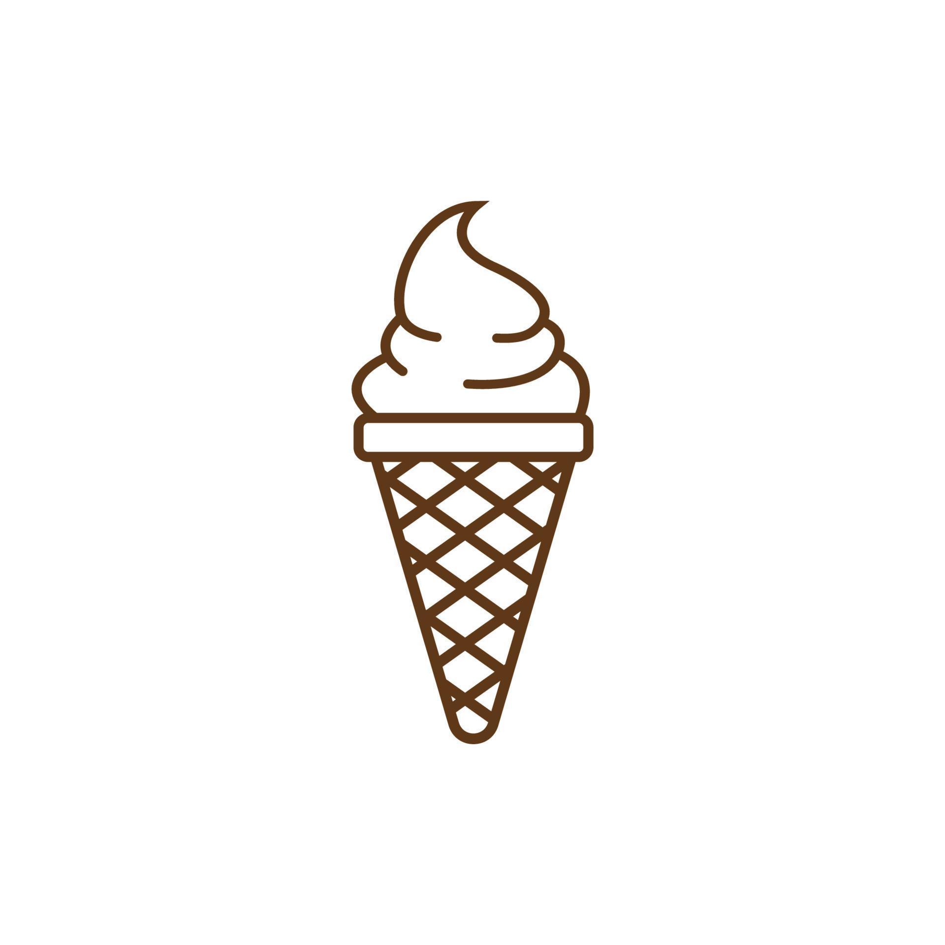 ice cream logo icon design template vector 7636310 Vector Art at Vecteezy