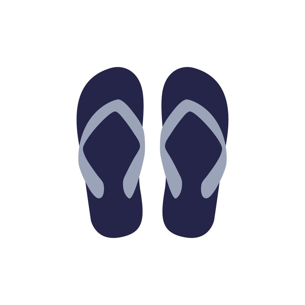 flip-flops logo icon design template vector