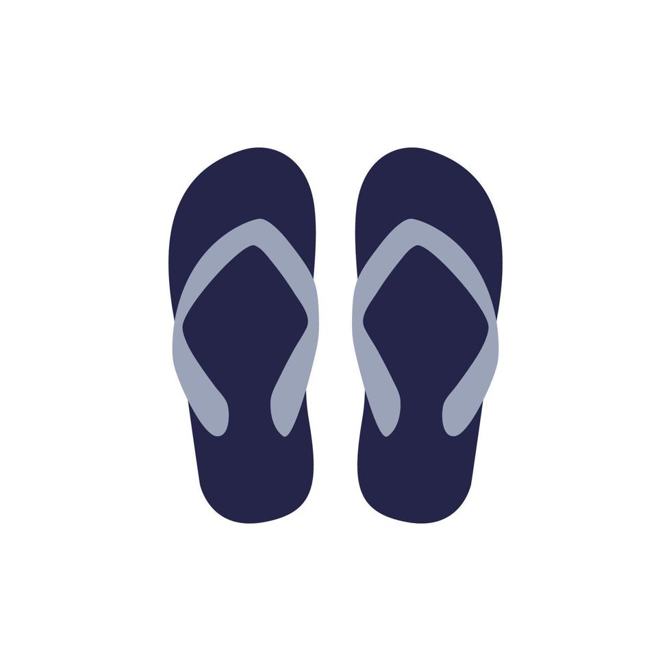 flip-flops logo icon design template vector