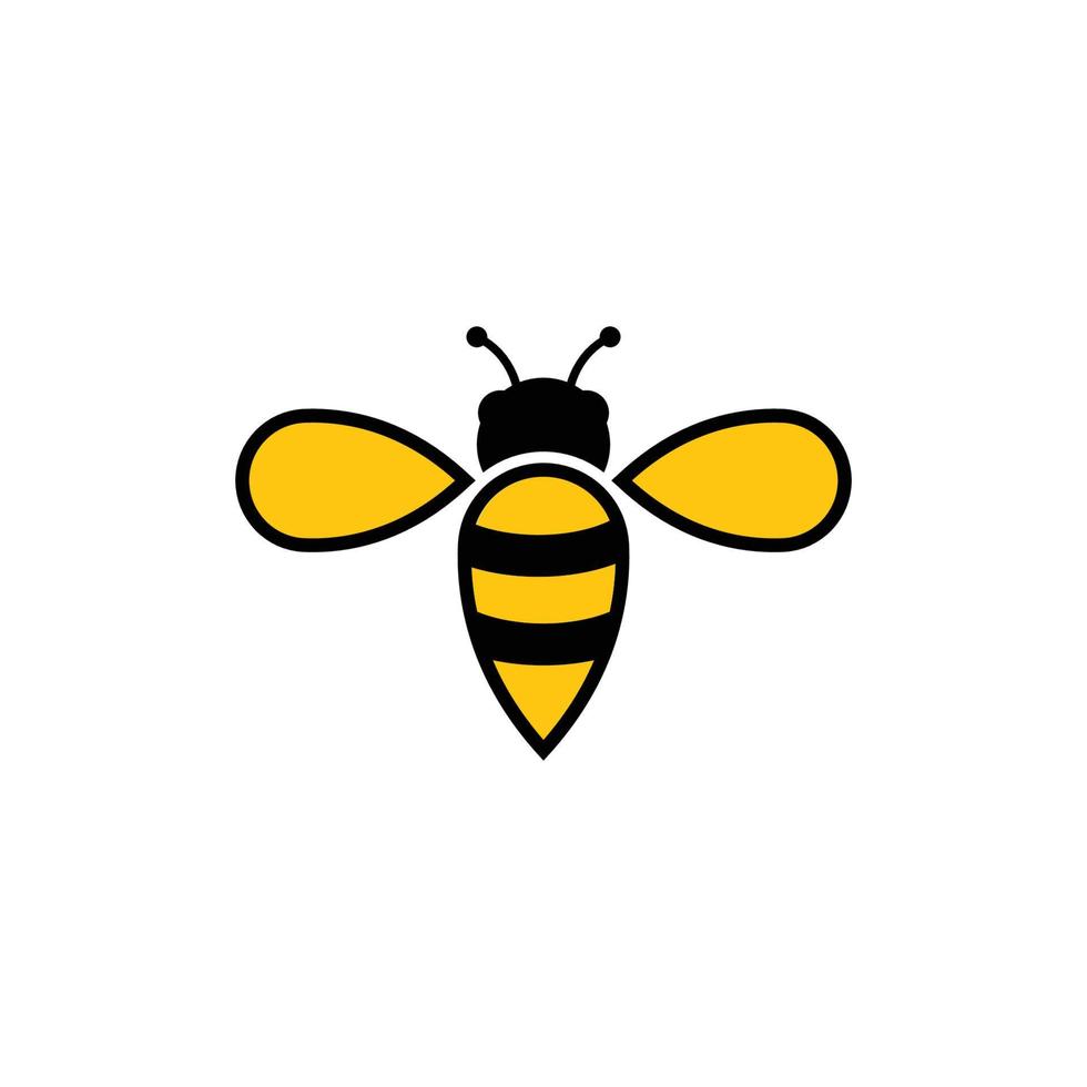 plantilla de diseño de icono de abeja vector