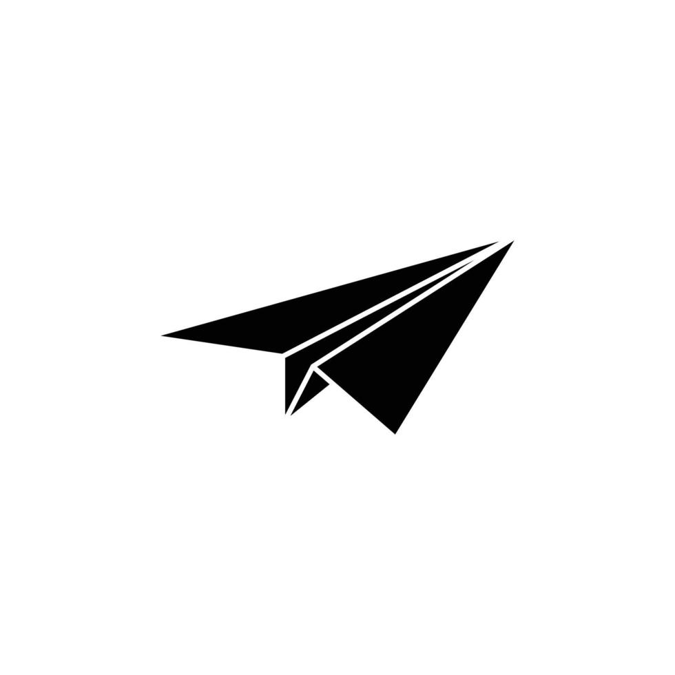 paper plane icon design template vector