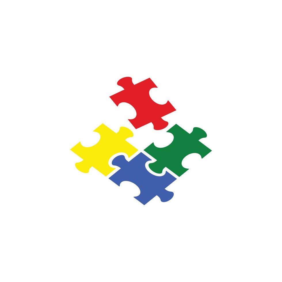 plantilla de diseño de icono de logotipo de autismo vector