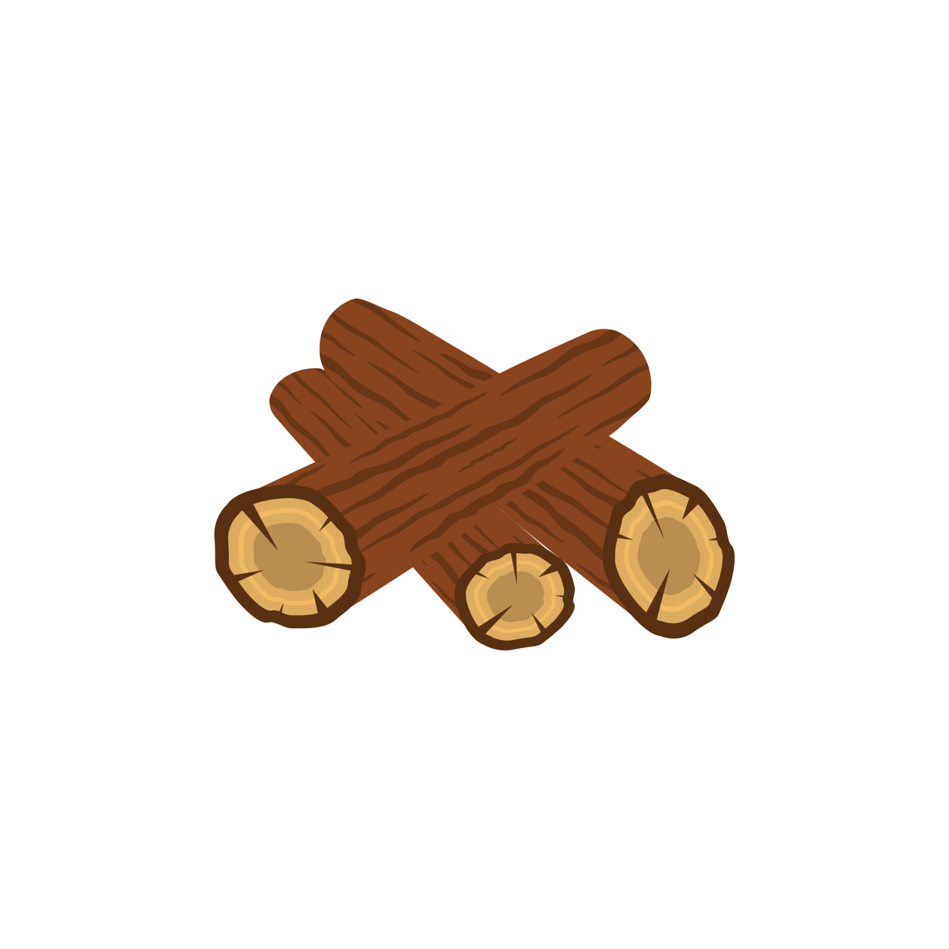 pile of wood icon logo icon design template vector 7636372 Vector Art ...