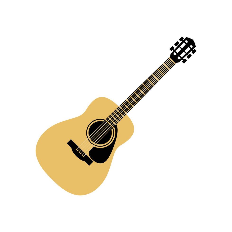 vector de plantilla de diseño gráfico de guitarra