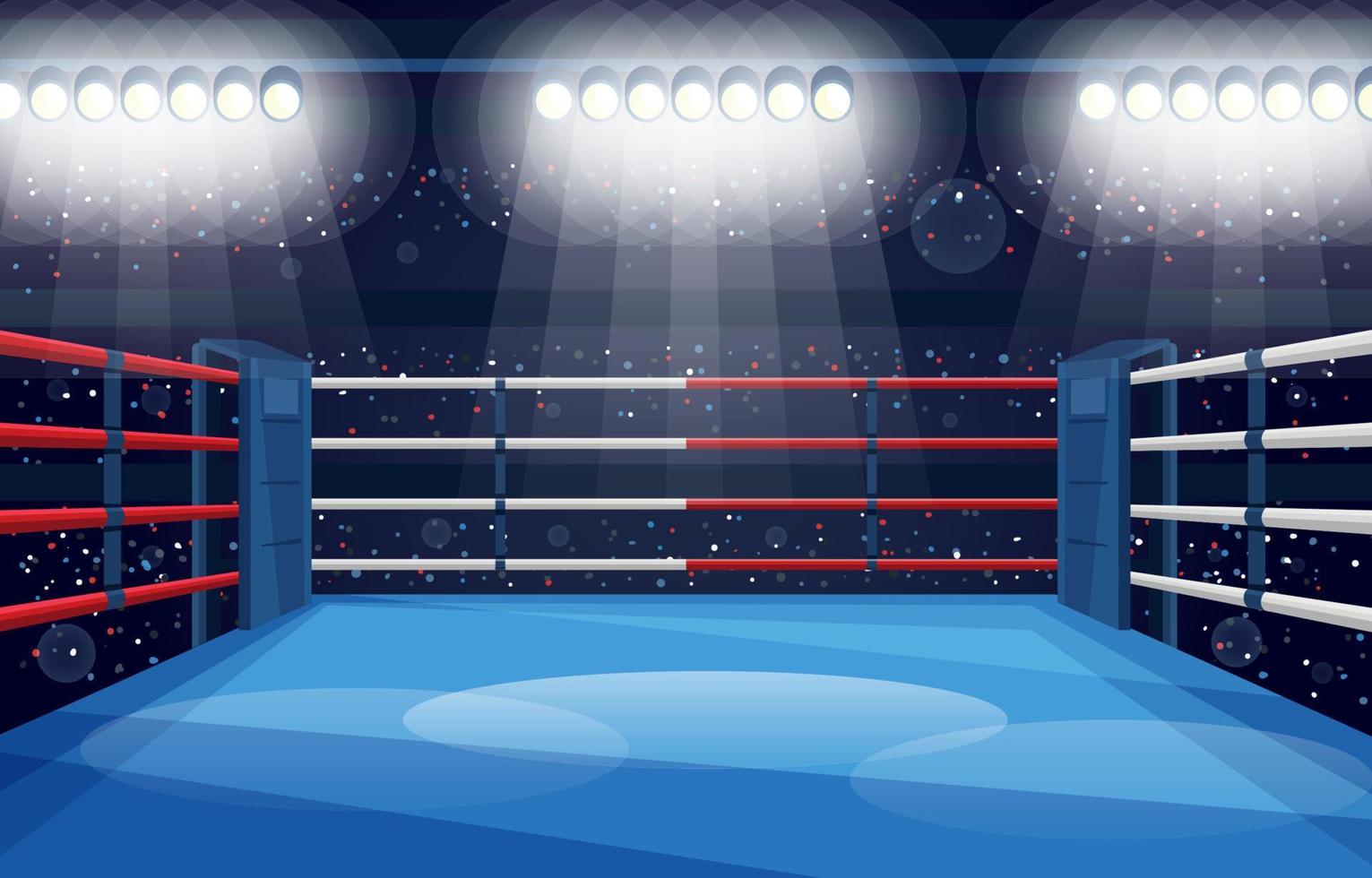 fondo de ring de boxeo deportivo vector