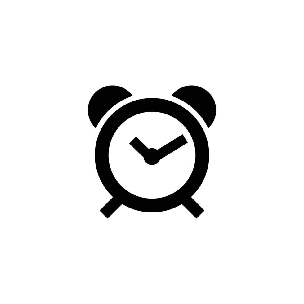 plantilla de diseño de icono de reloj de alarma vector