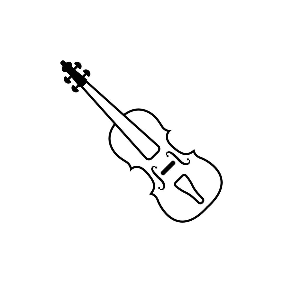 vector de plantilla de diseño gráfico de violín
