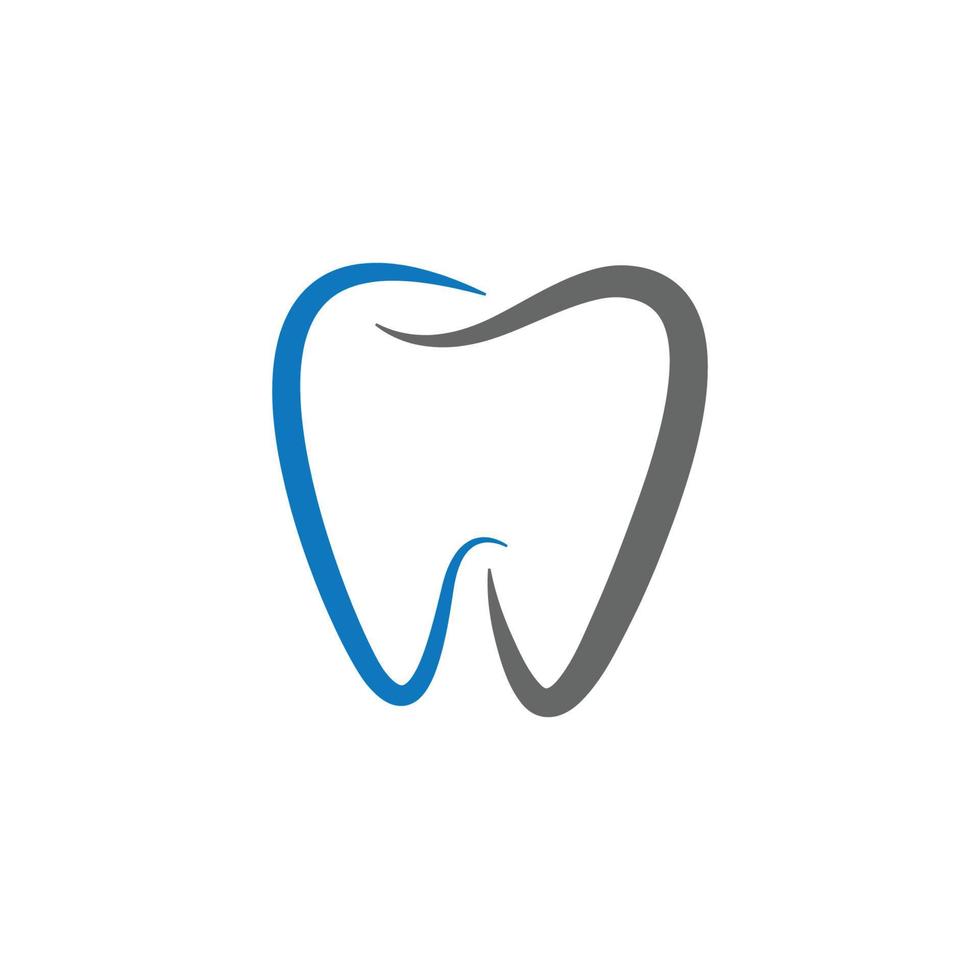 icono del logotipo de cuidado dental aislado vector