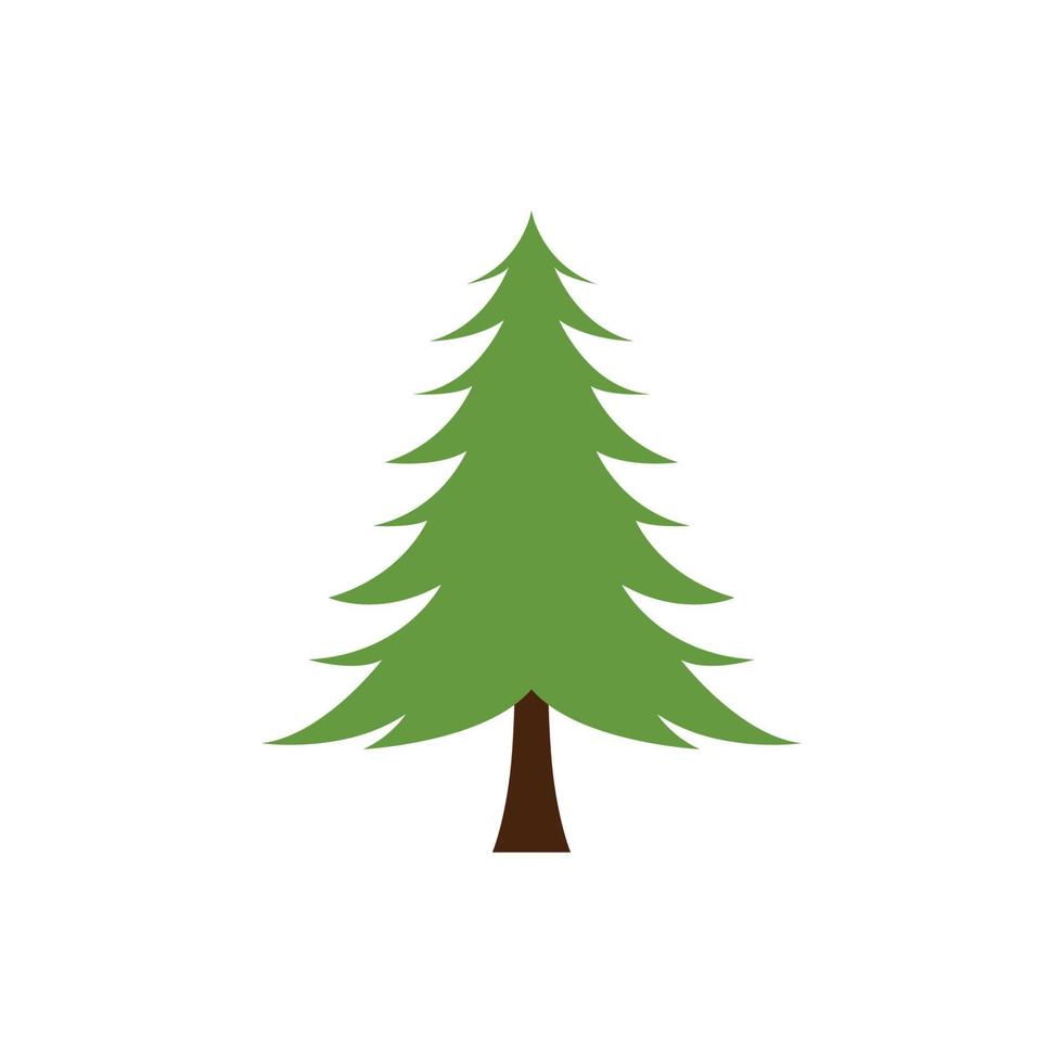 vector de plantilla de diseño de icono de árbol de pino