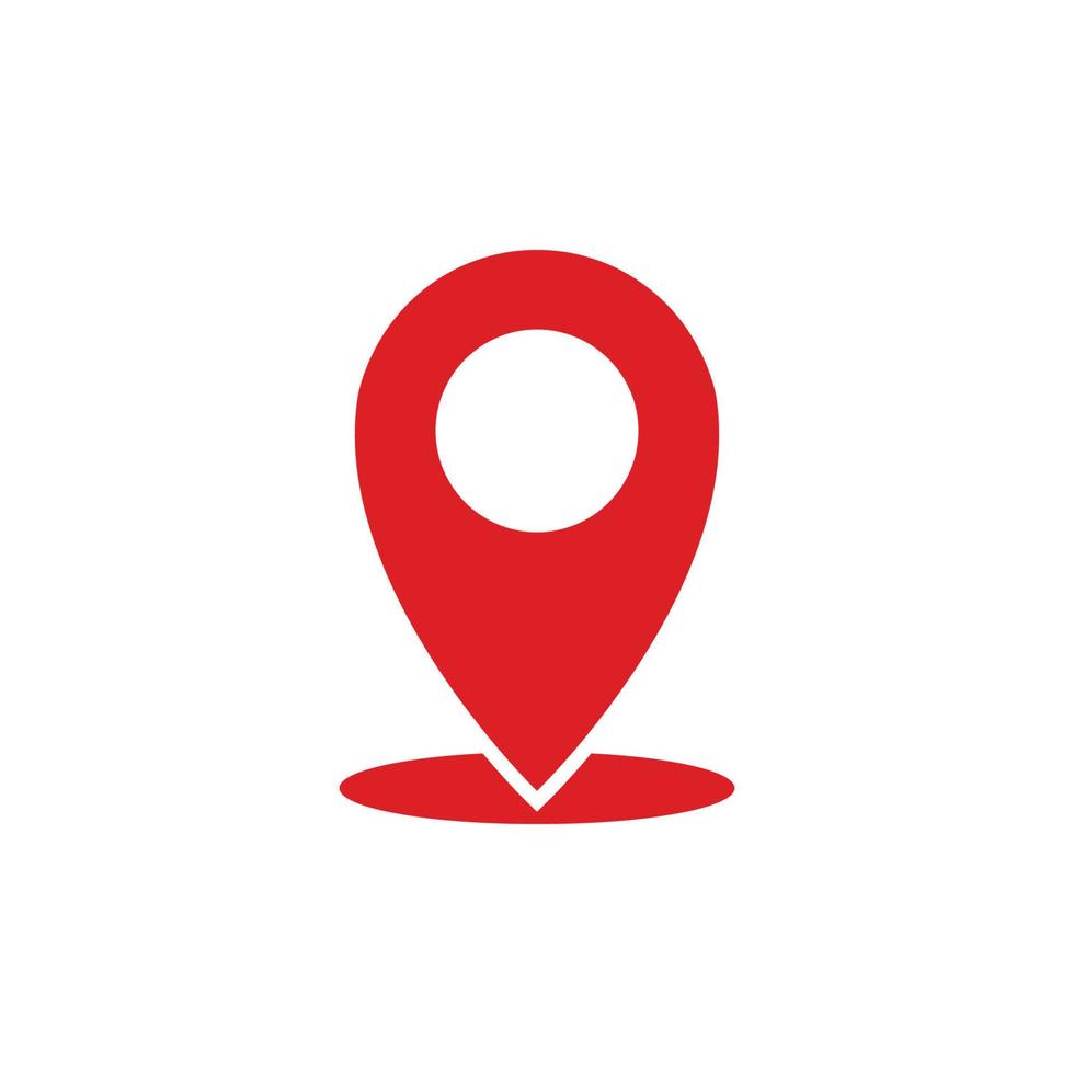 location pin icon design template vector