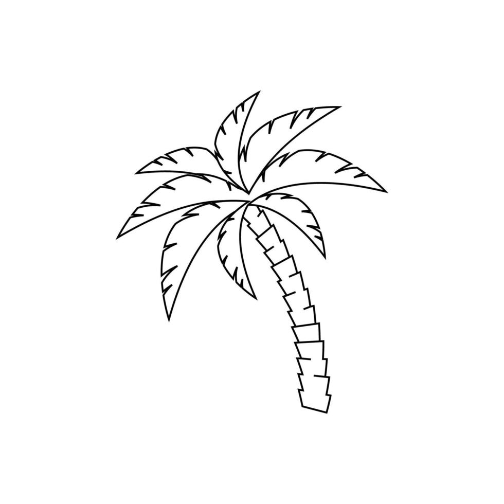 vector de plantilla de diseño gráfico de palmera