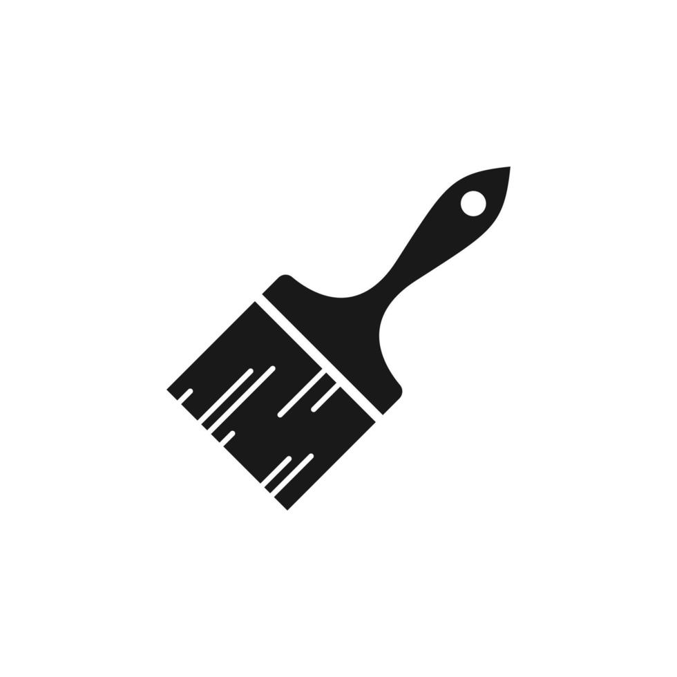 paint brush logo icon design template vector