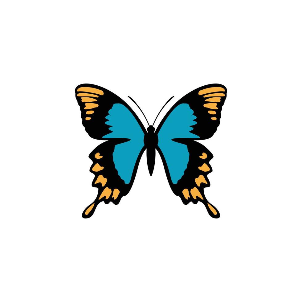 vector de plantilla de diseño de icono de logotipo de mariposa