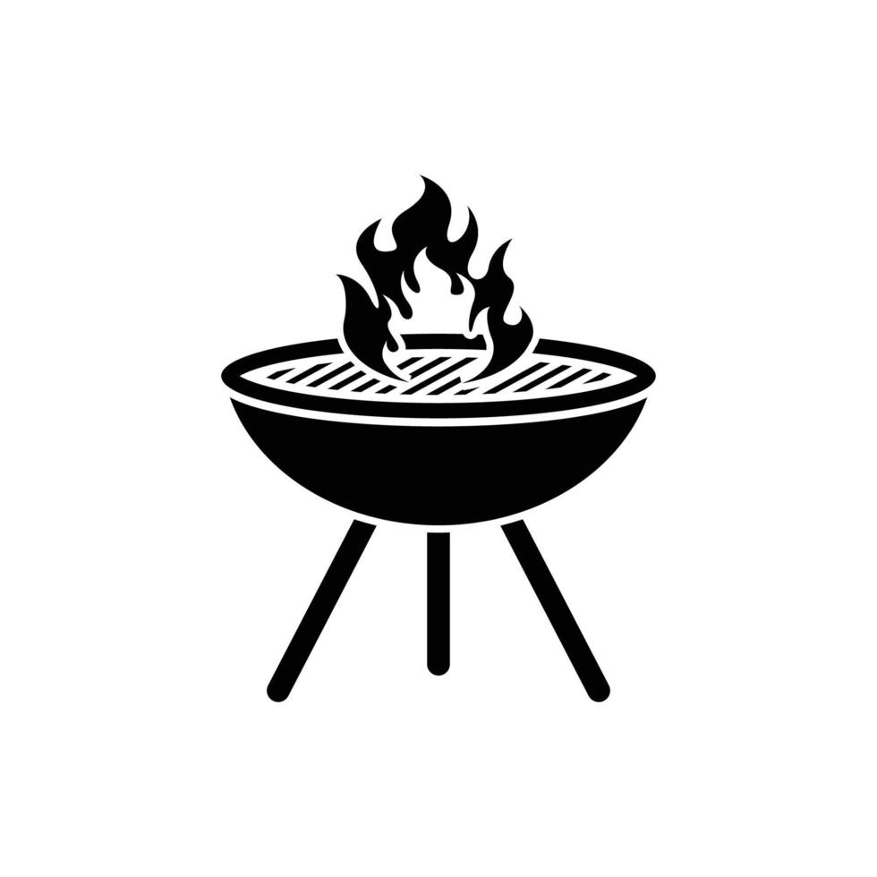 vector de plantilla de diseño de icono de barbacoa