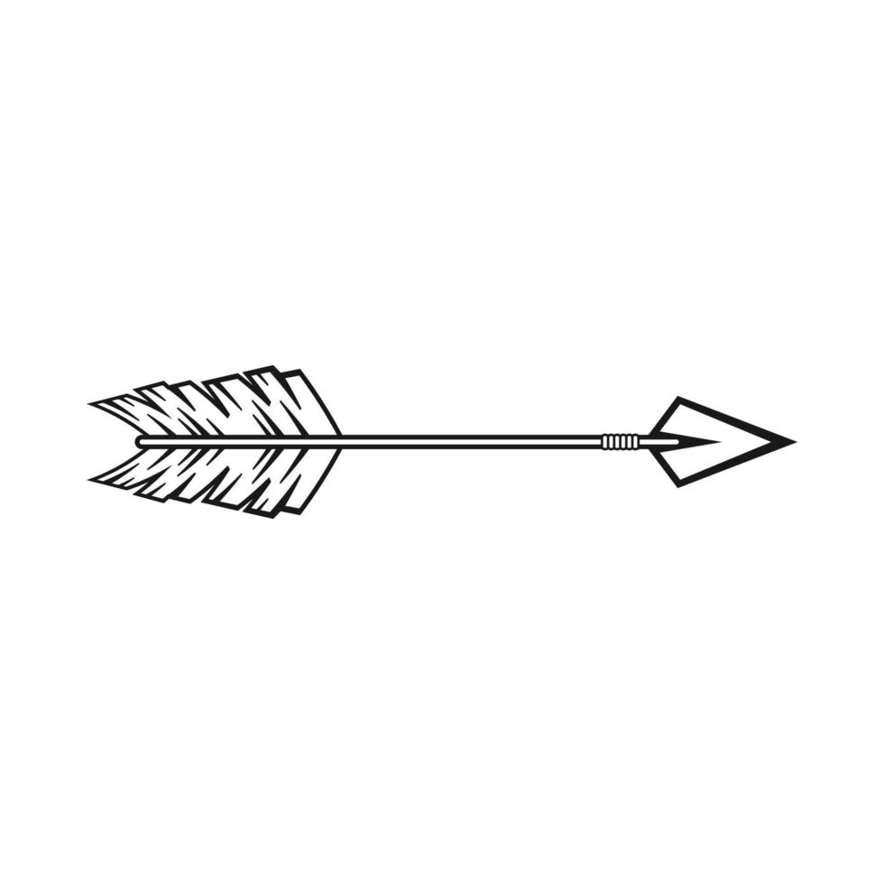 tribal arrow graphic design vector