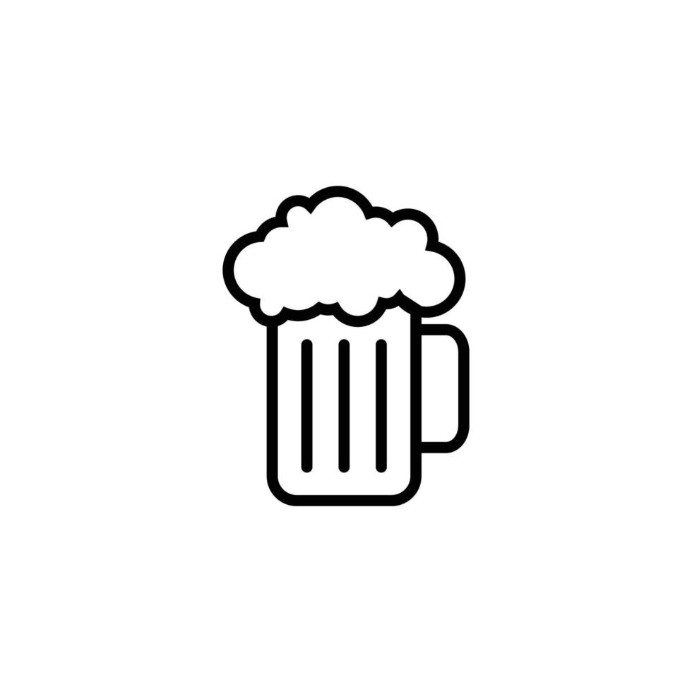 plantilla de diseño de icono de cerveza vector