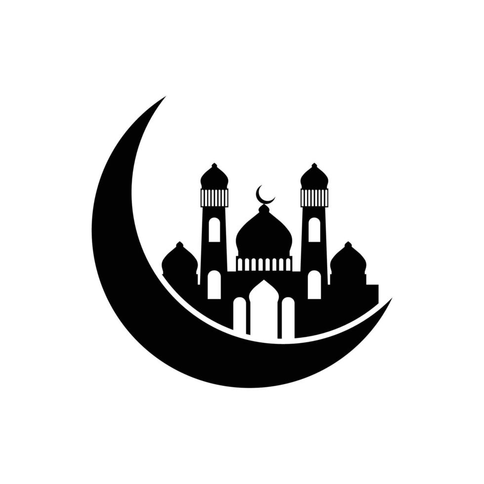 mosque icon design template vector