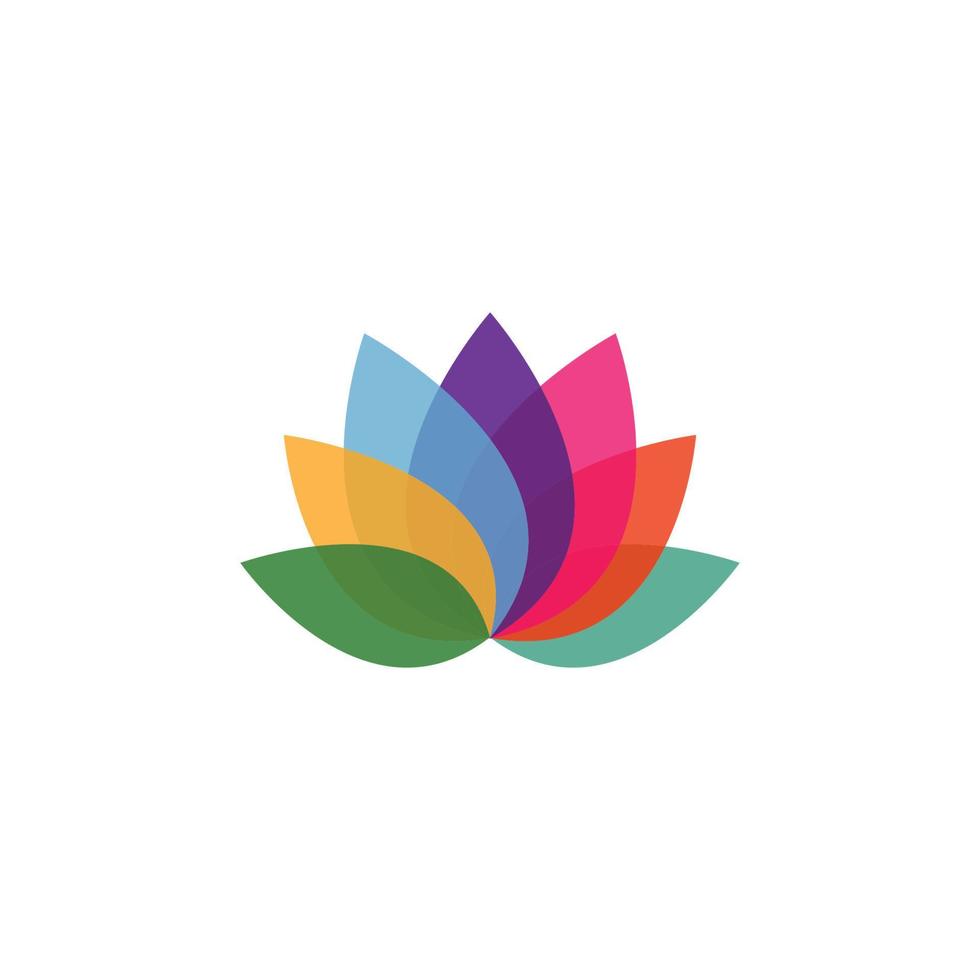 lotus logo icon design template vector