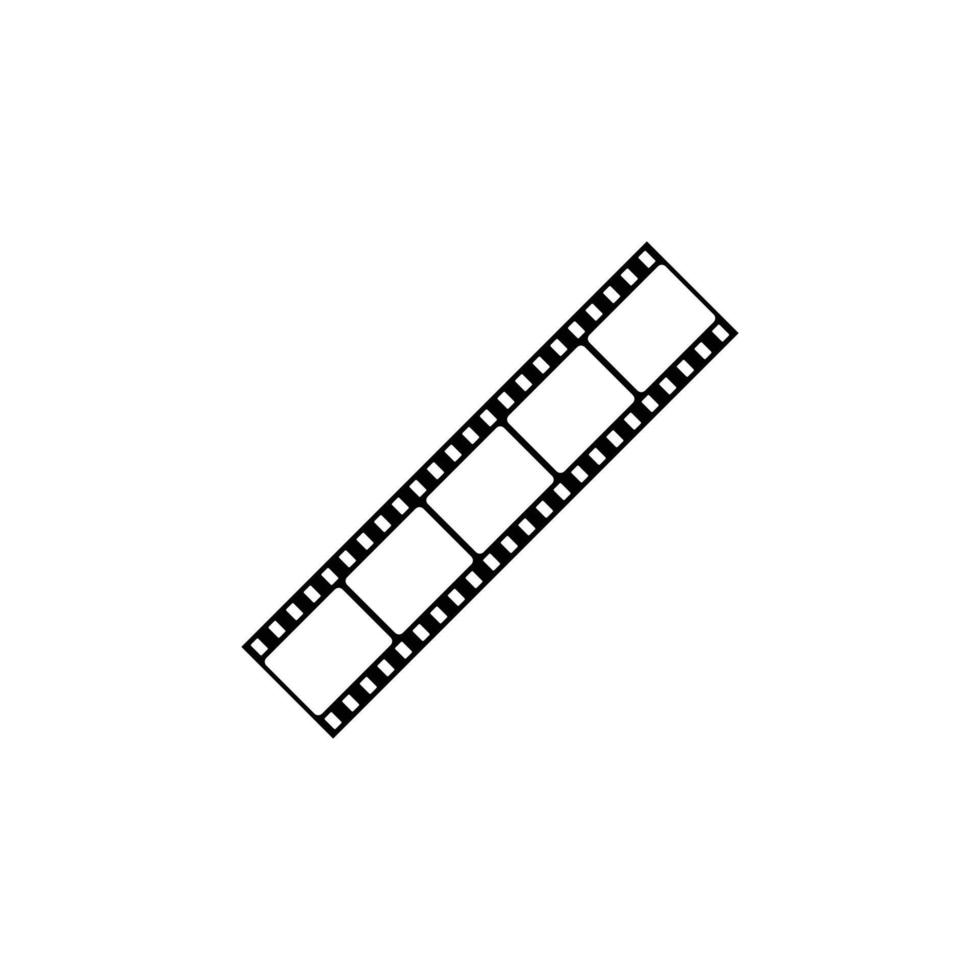 vector de plantilla de diseño de icono de tira de película