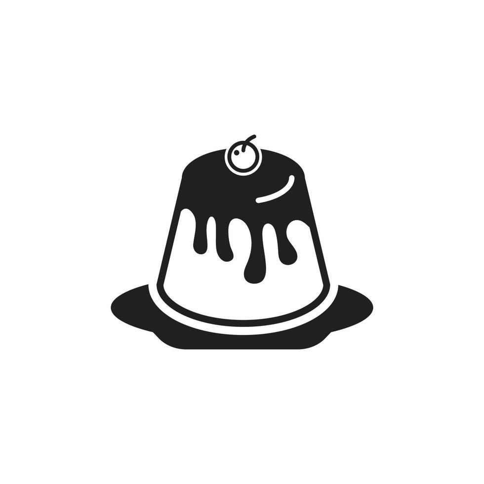 pudding icon design template vector