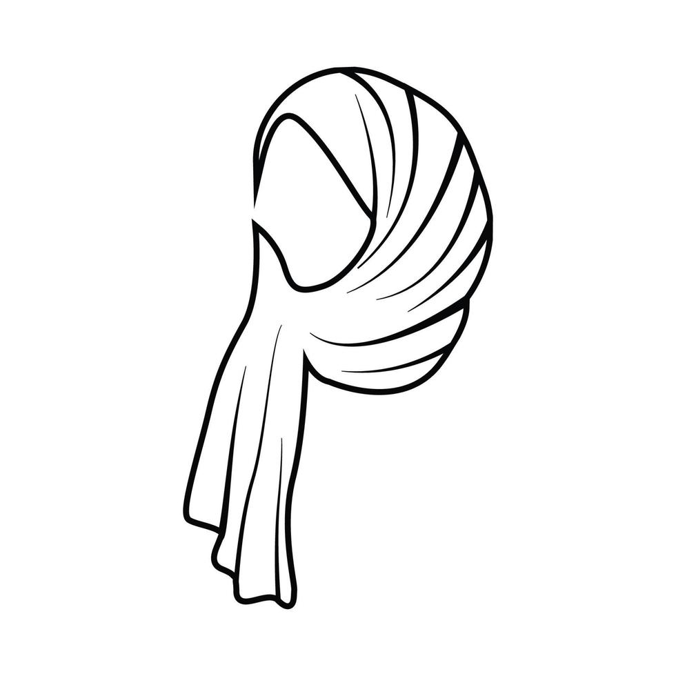 hijab logo icon design template vector