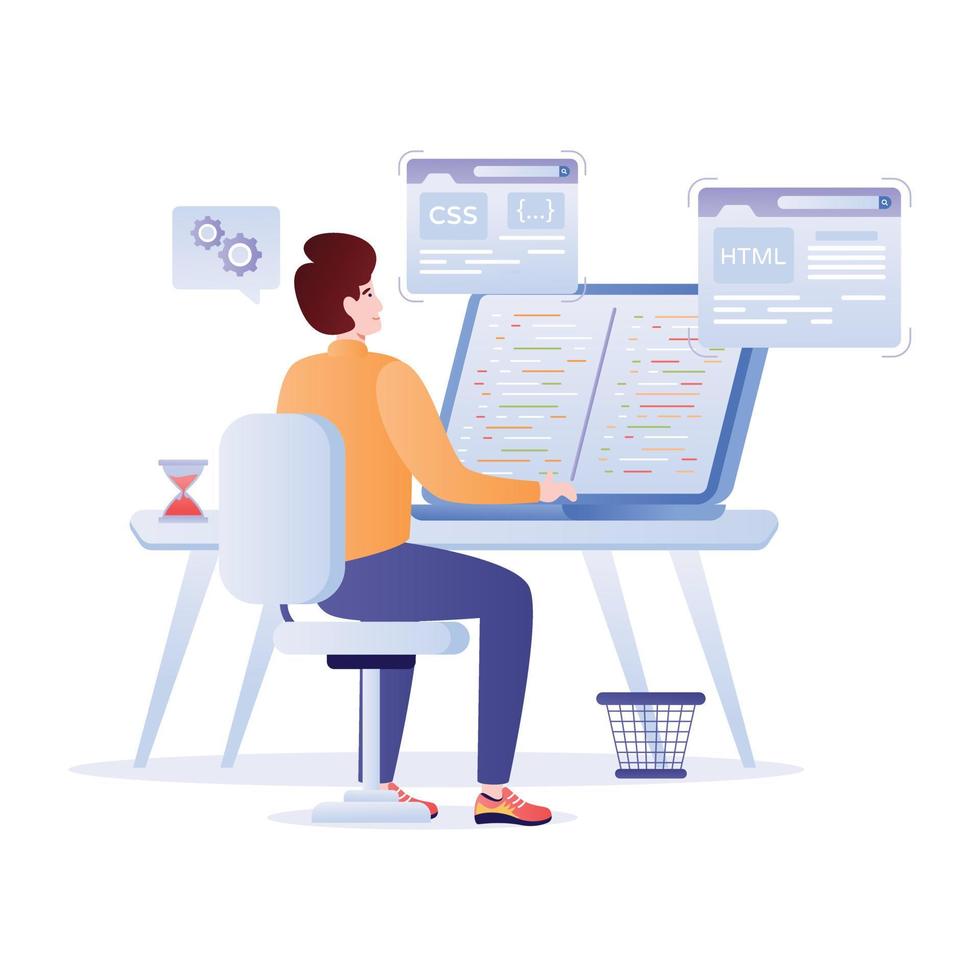 Online business reports vector