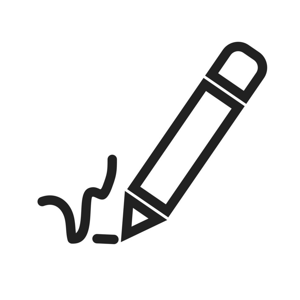 Signatures Line Icon vector