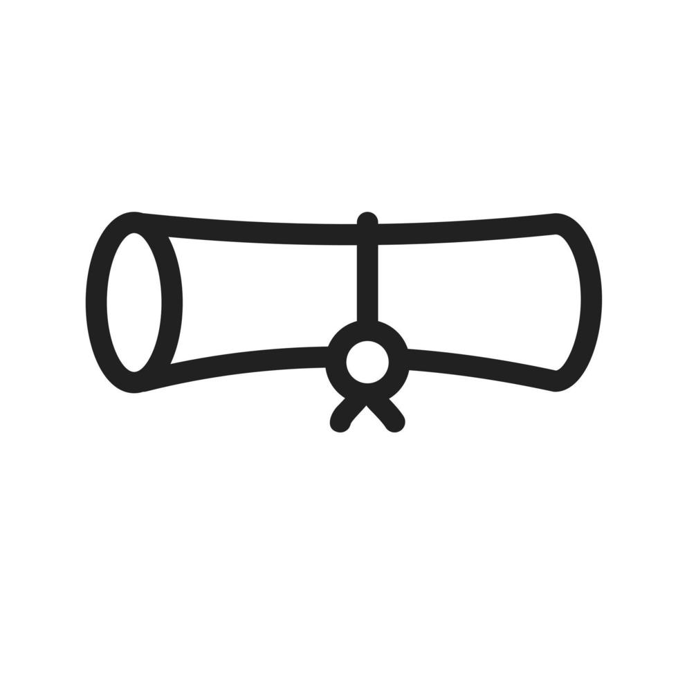 Diploma Line Icon vector