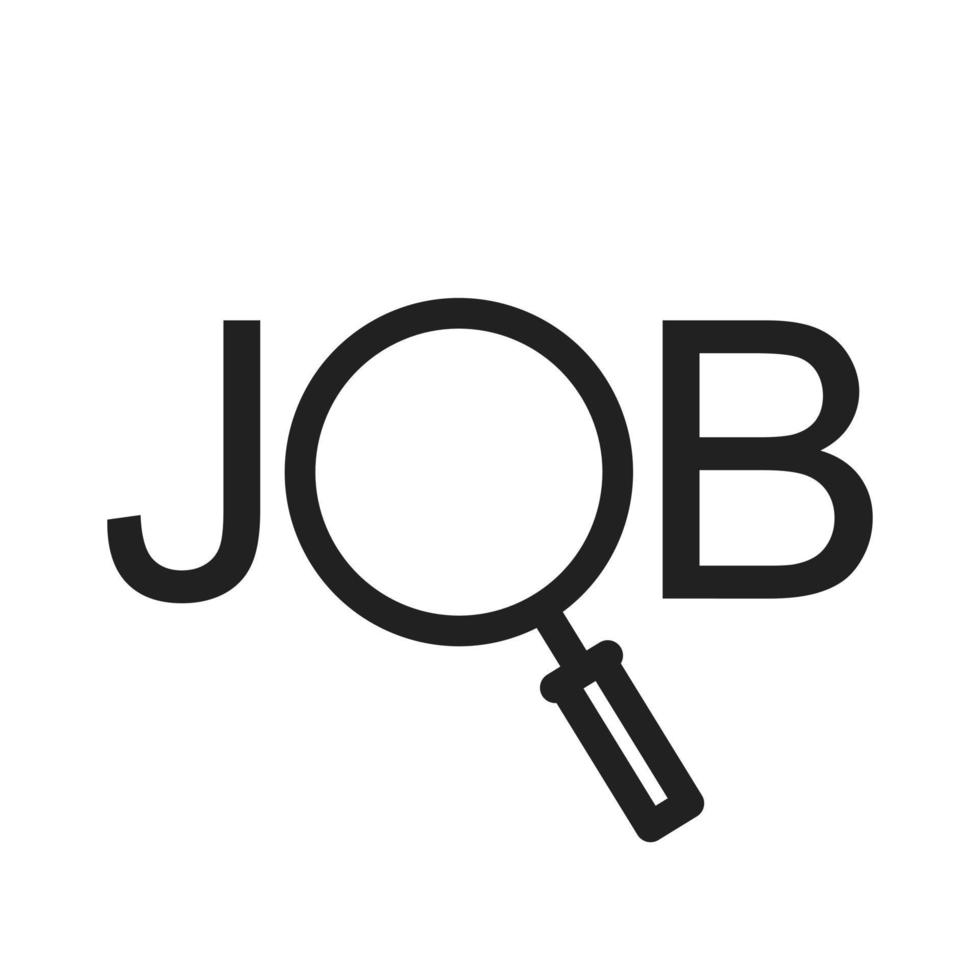 Job Post Line Icon vector