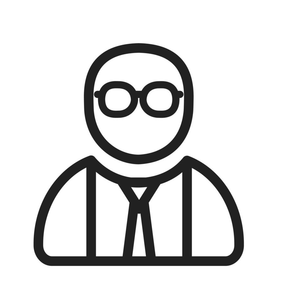 icono de línea nerd vector