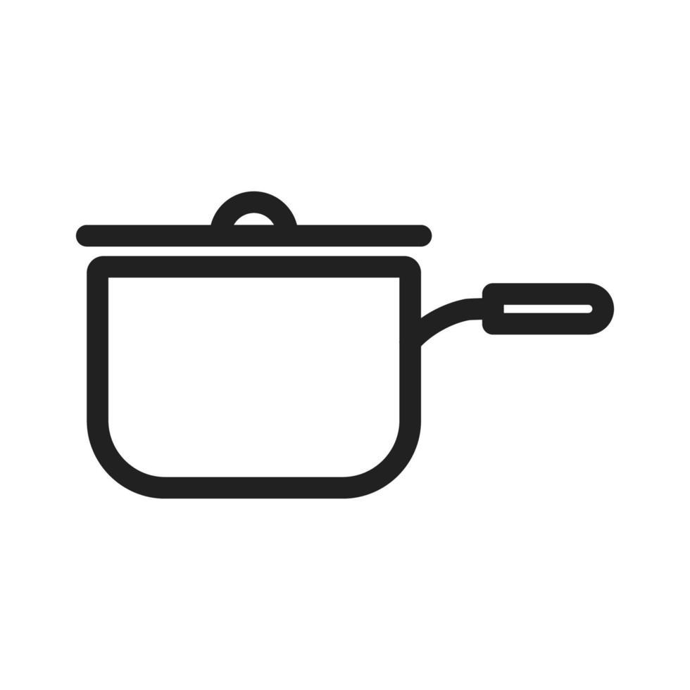 Sauce Pan Line Icon vector