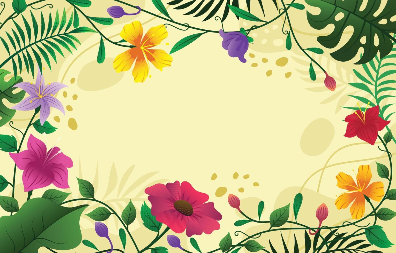 Summer Floral Blossom Concept vector