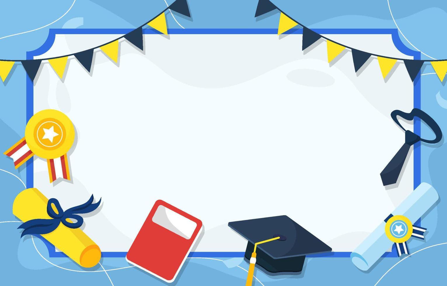 Graduation Photo Frame Background vector