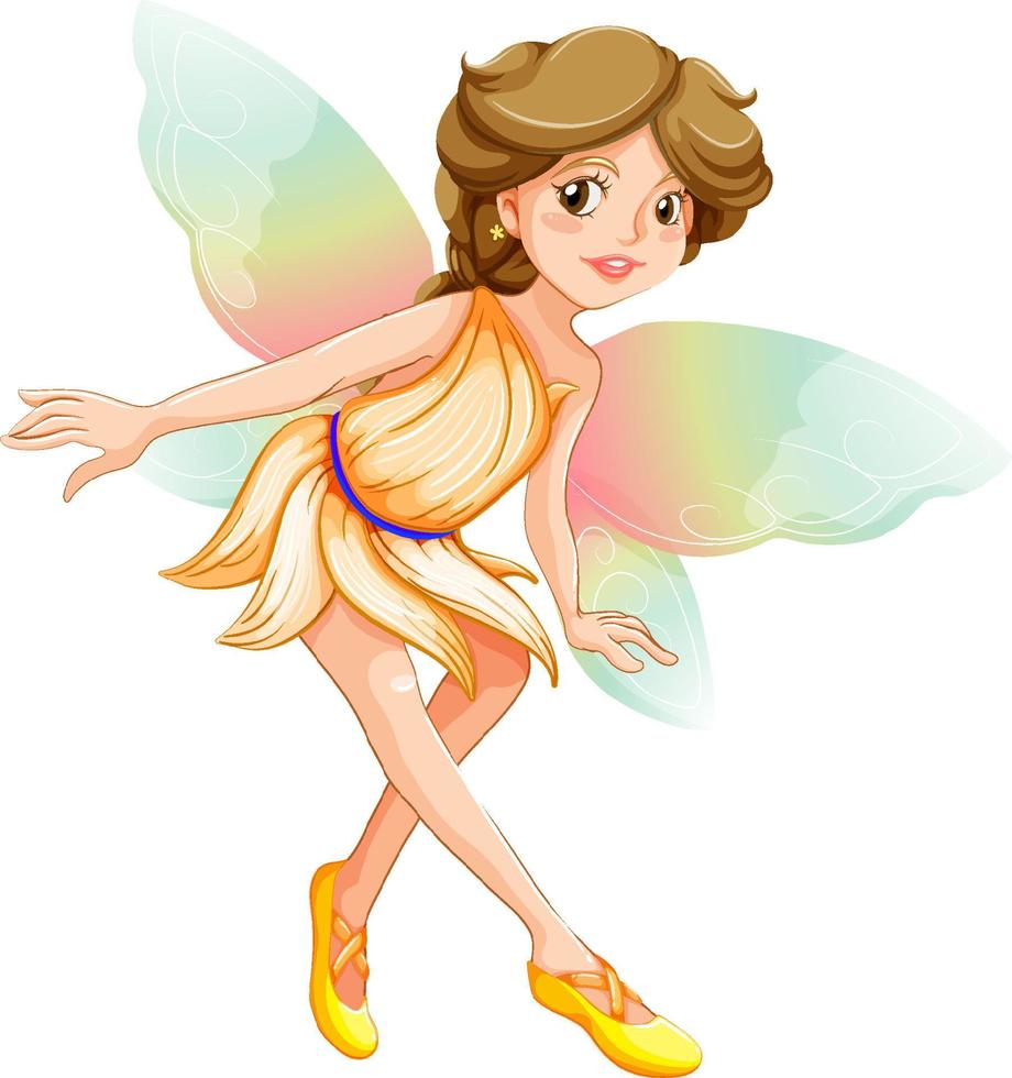 Beauty fairy on a white background vector