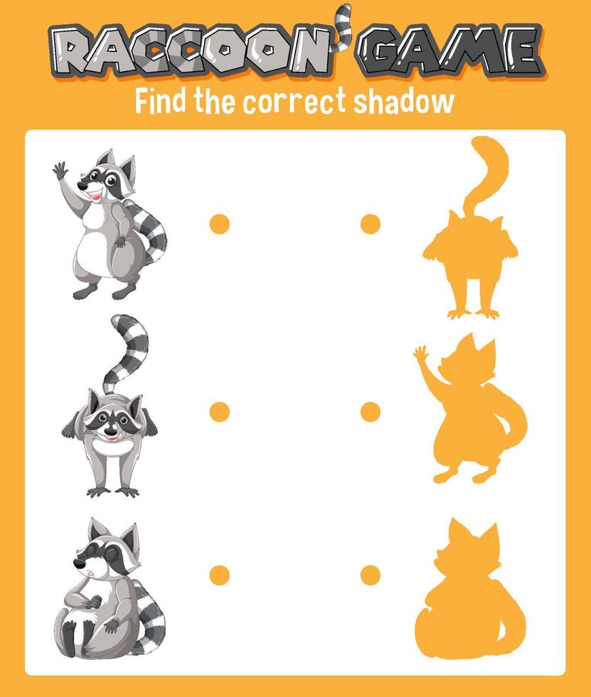 Worksheet design with matching shadow vector