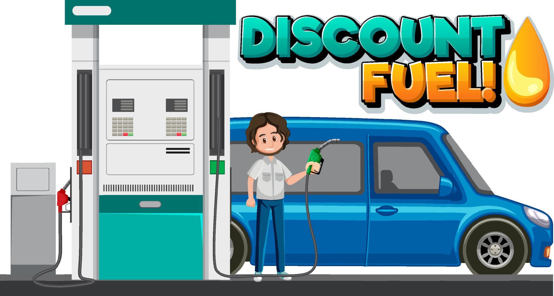 Discount fuel font logo design 7637524 Vector Art at Vecteezy