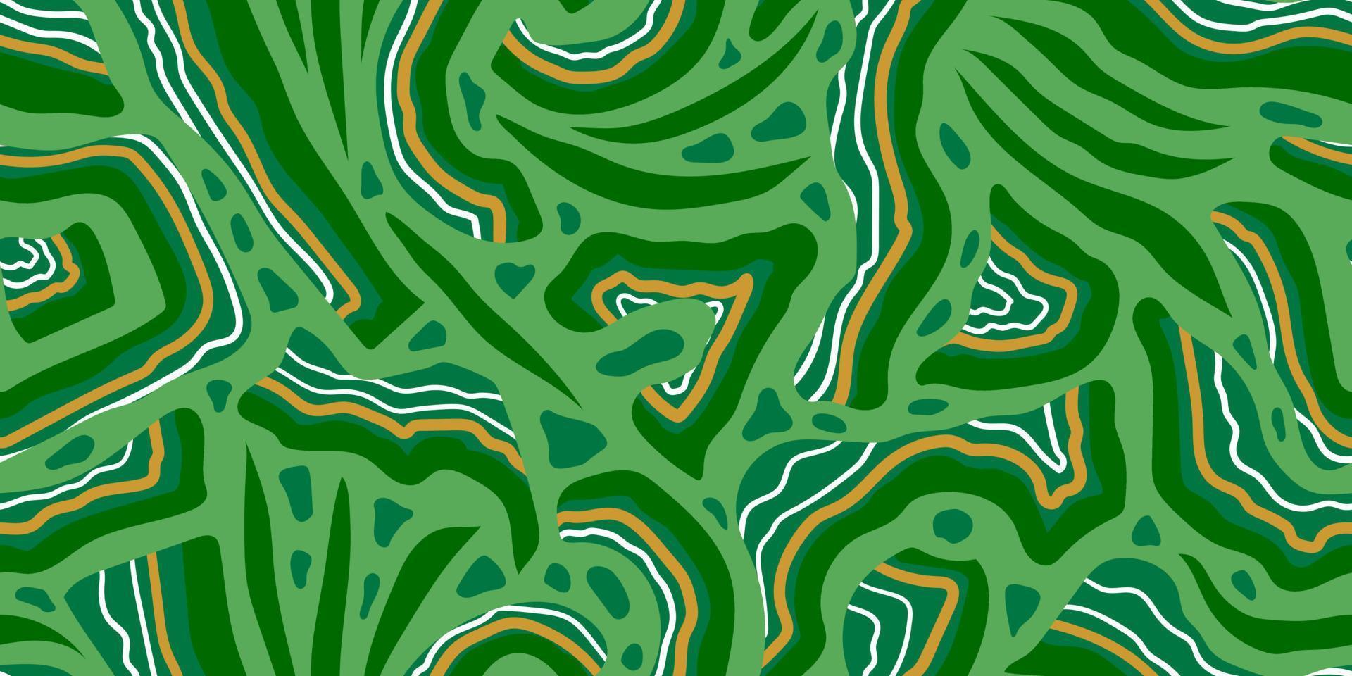 ABSTRACT VECTOR SEAMLESS LIGHT GREEN BANNER WITH SECTIONS OF GREEN SHAPELESS STONES