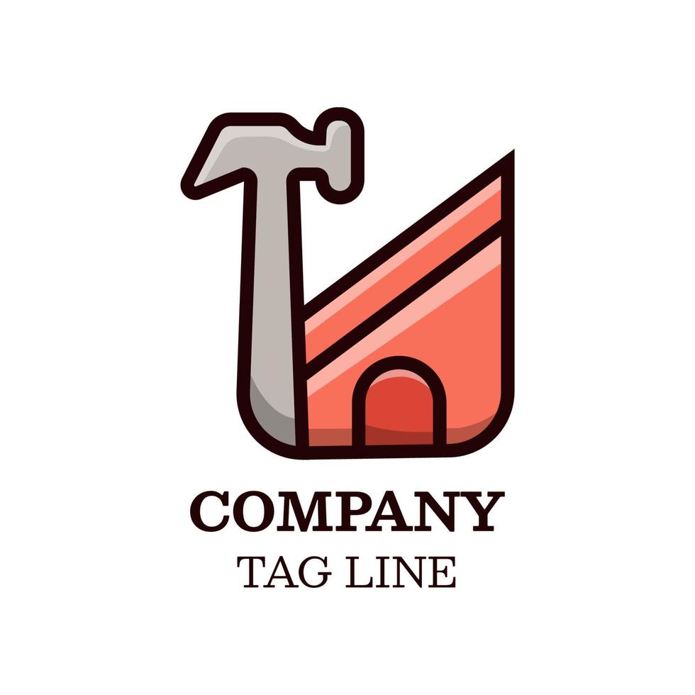 Home Build, Logo and Icon Design Template Vector, Emblem, Design Concept vector