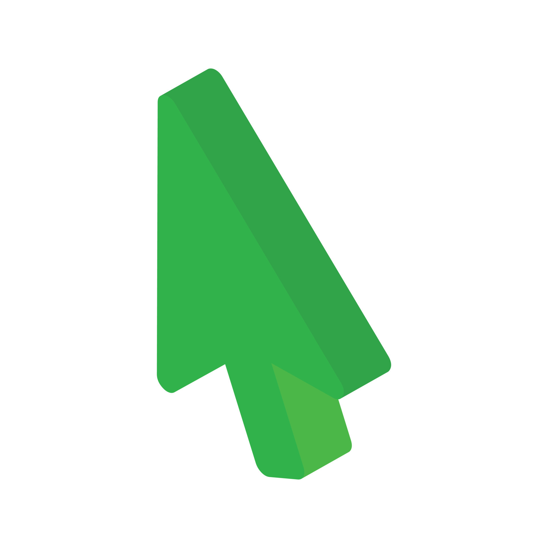 Green computer mouse pointer isometric 3d flat icon design 7637806