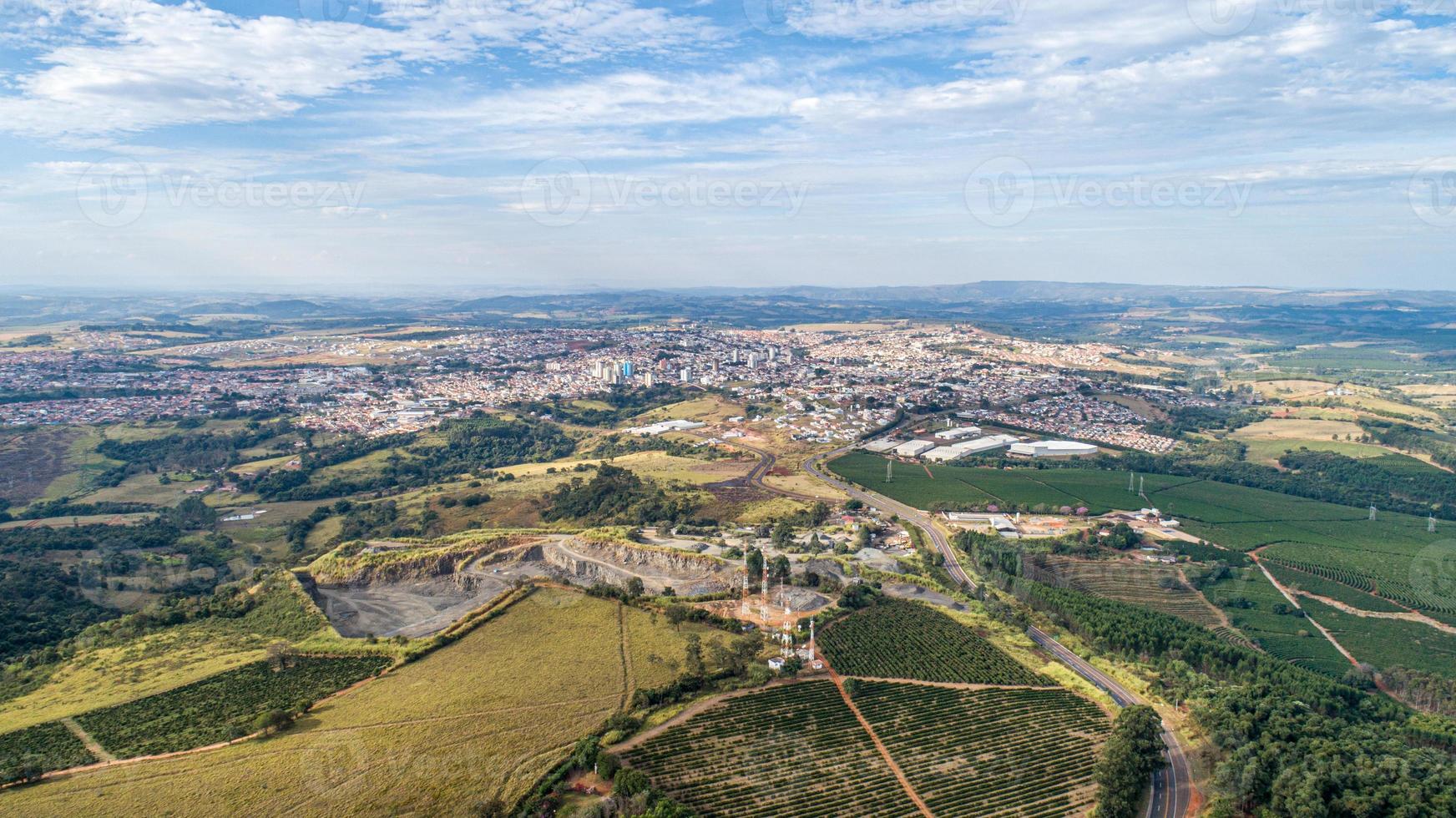 Aerial view of the Sao Sebastiao do Paraiso photo