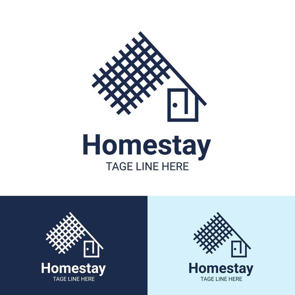 Home stay logo design vector