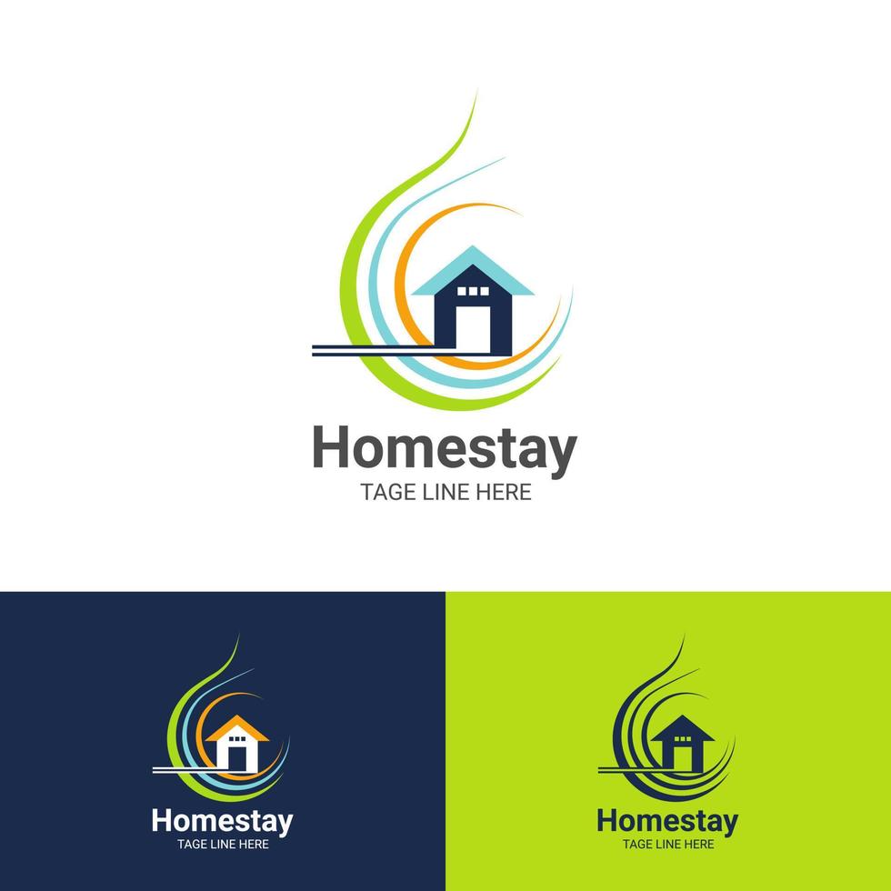 Home stay logo design vector